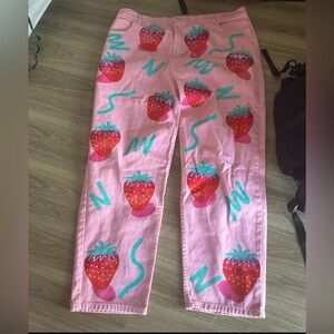 Mokuyobi strawberry pants